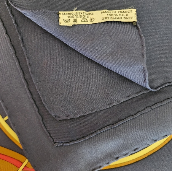 Hermes Vintage Carren 90 Silk Scarf "Springs" by Ledoux - Picture 10 of 15
